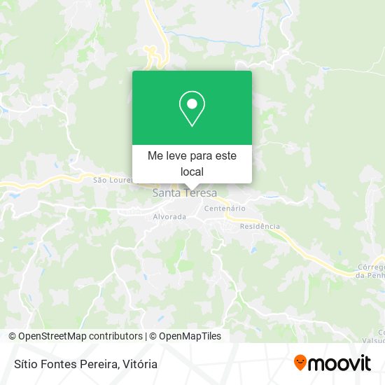 Sítio Fontes Pereira mapa