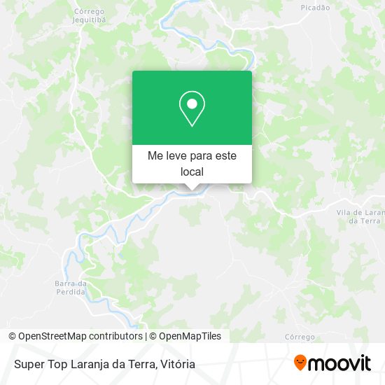 Super Top Laranja da Terra mapa