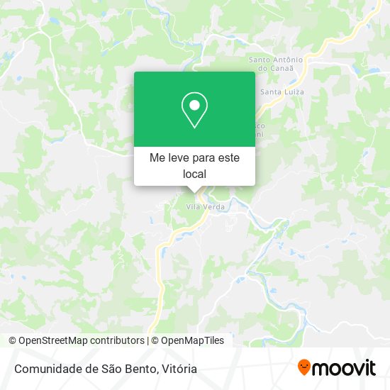 Comunidade de São Bento mapa