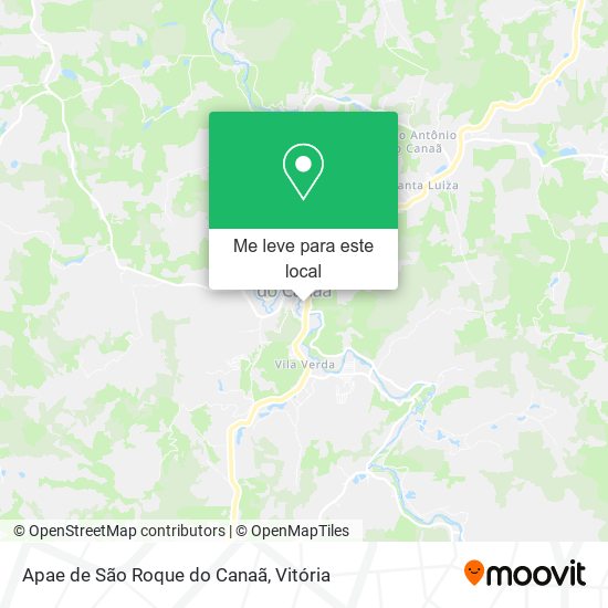 Apae de São Roque do Canaã mapa