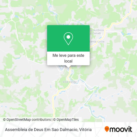 Assembleia de Deus Em Sao Dalmacio mapa