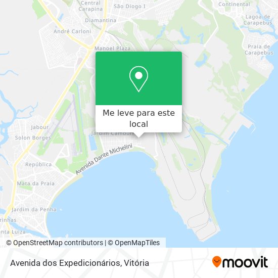 Avenida dos Expedicionários mapa