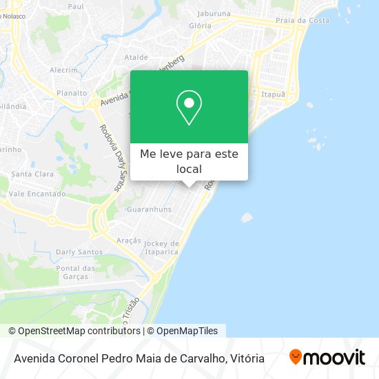 Avenida Coronel Pedro Maia de Carvalho mapa