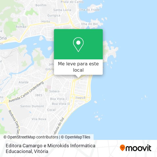 Editora Camargo e Microkids Informática Educacional mapa