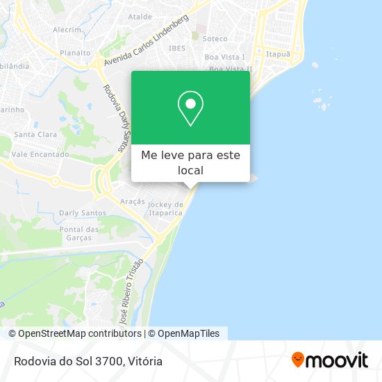 Rodovia do Sol 3700 mapa