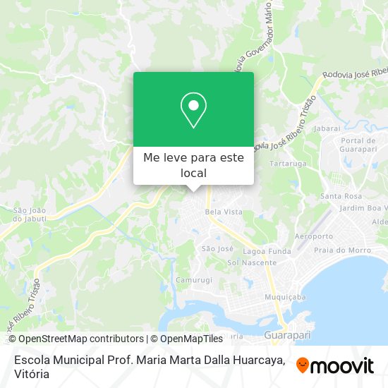 Escola Municipal Prof. Maria Marta Dalla Huarcaya mapa