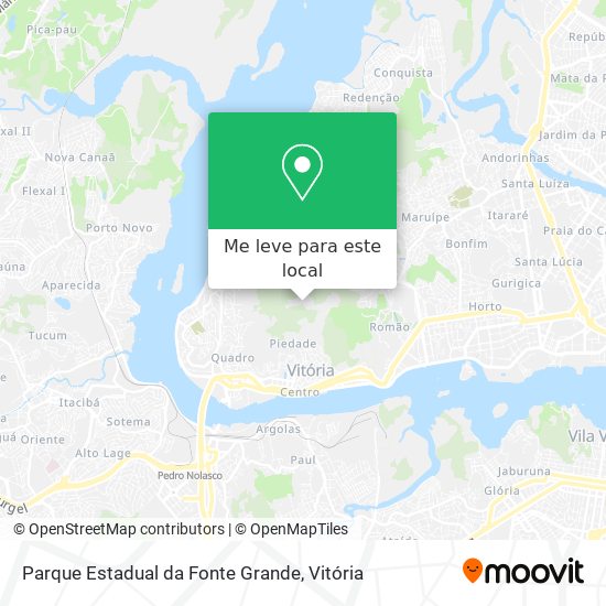 Parque Estadual da Fonte Grande mapa
