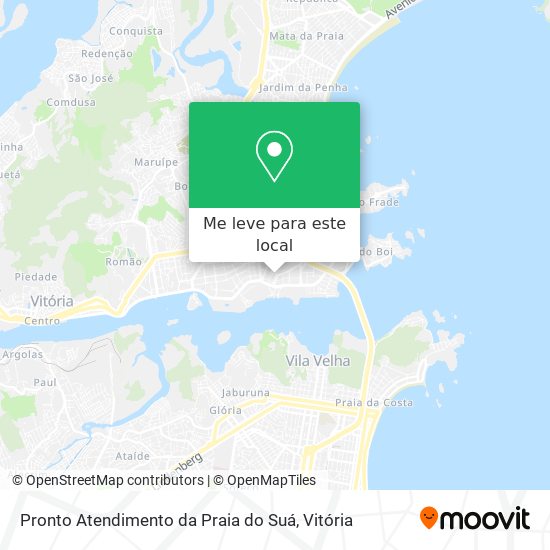 Pronto Atendimento da Praia do Suá mapa