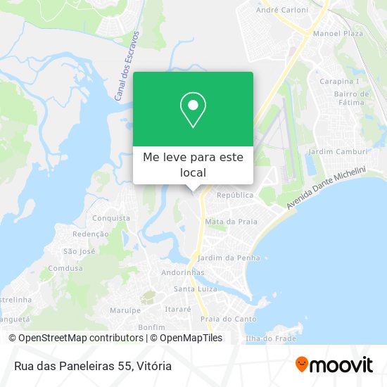 Rua das Paneleiras 55 mapa