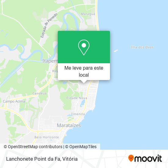 Lanchonete Point da Fa mapa