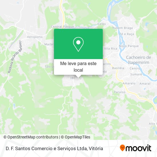 D. F. Santos Comercio e Serviços Ltda mapa