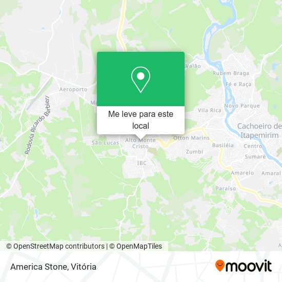 America Stone mapa
