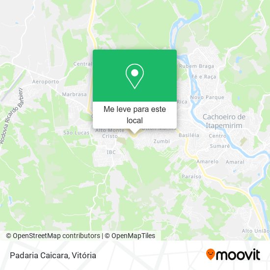 Padaria Caicara mapa