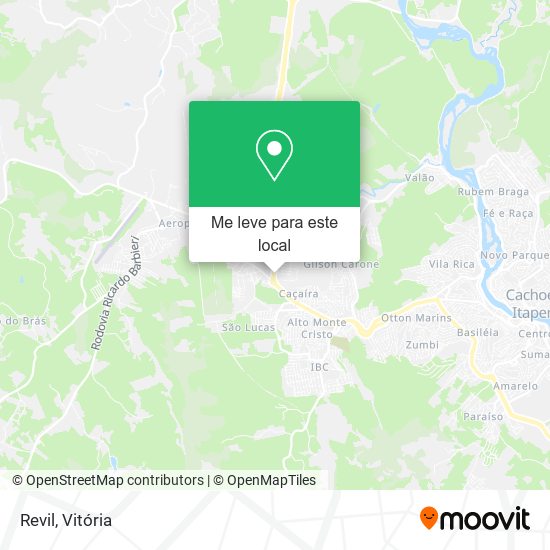 Revil mapa