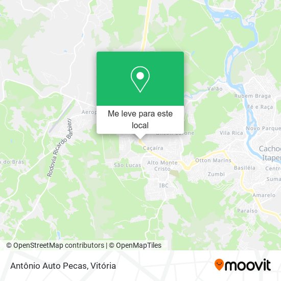 Antônio Auto Pecas mapa