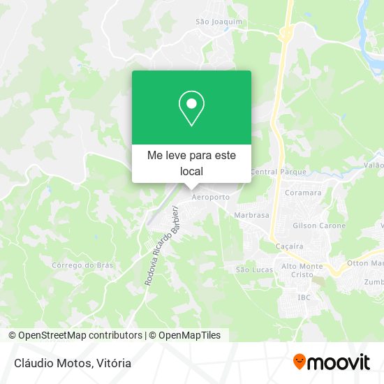 Cláudio Motos mapa