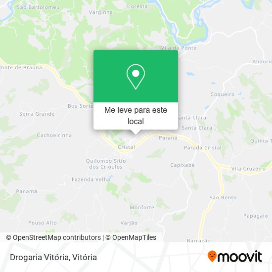 Drogaria Vitória mapa