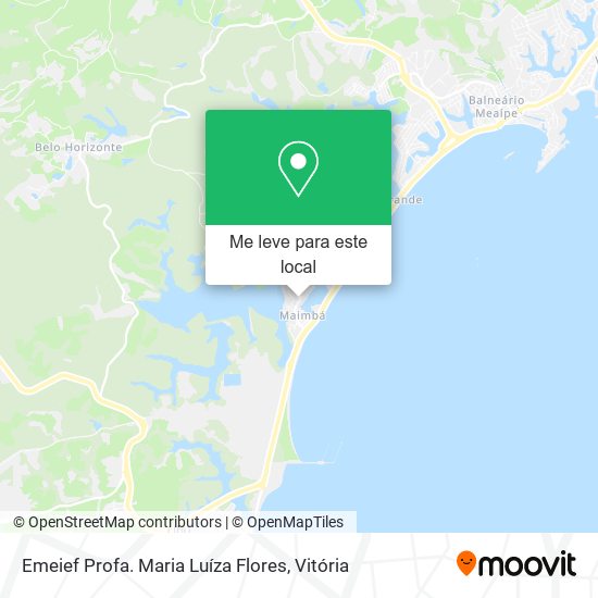 Emeief Profa. Maria Luíza Flores mapa