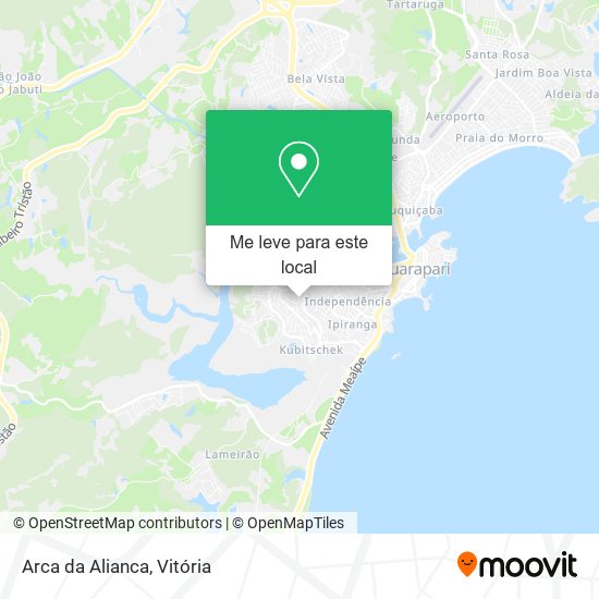 Arca da Alianca mapa