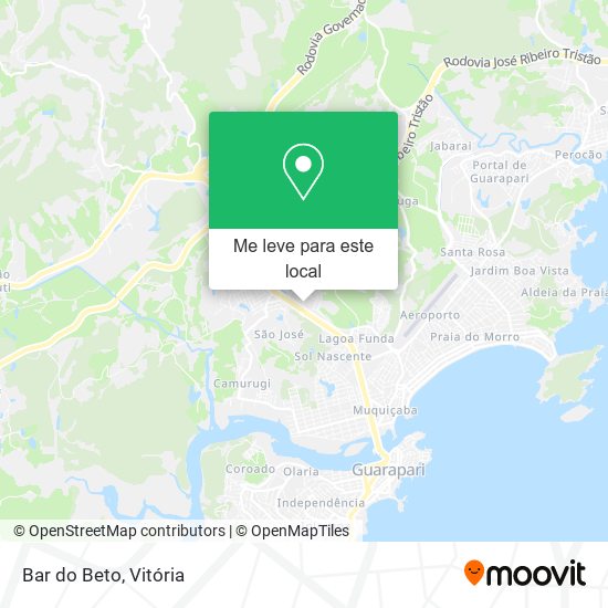 Bar do Beto mapa