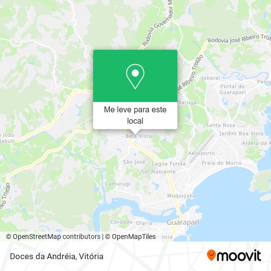 Doces da Andréia mapa