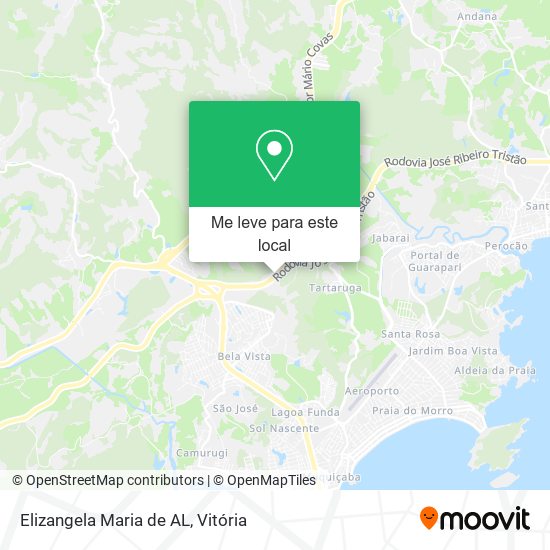 Elizangela Maria de AL mapa