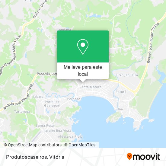 Produtoscaseiros mapa