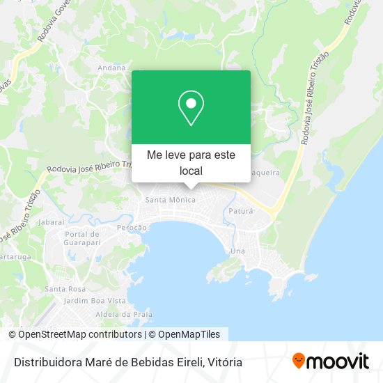 Distribuidora Maré de Bebidas Eireli mapa