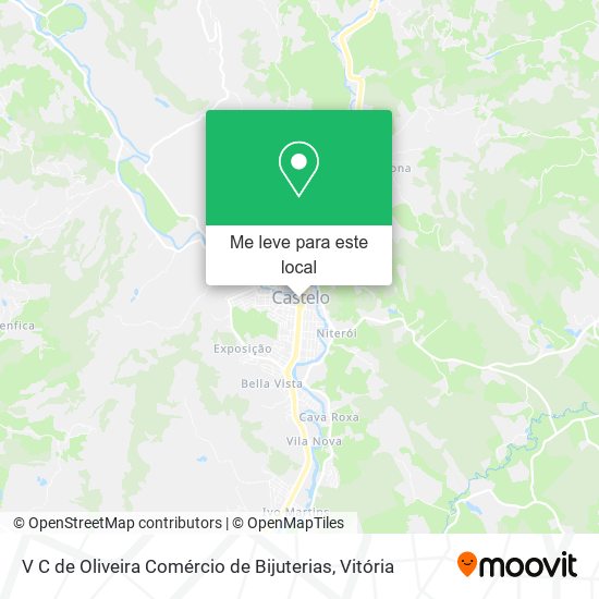 V C de Oliveira Comércio de Bijuterias mapa