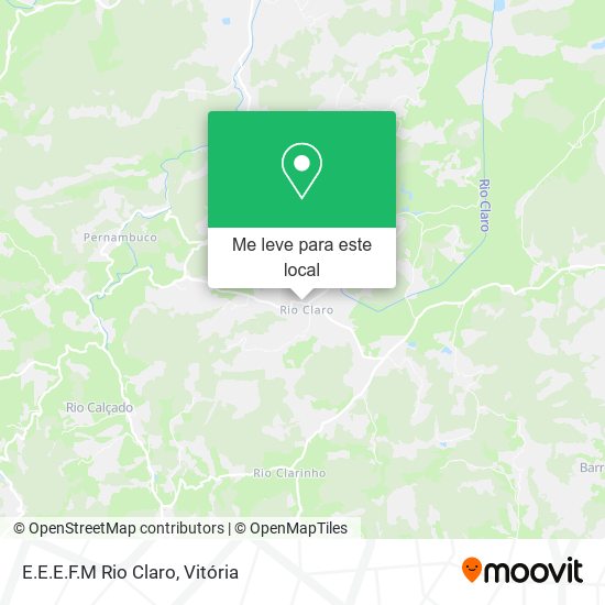 E.E.E.F.M Rio Claro mapa
