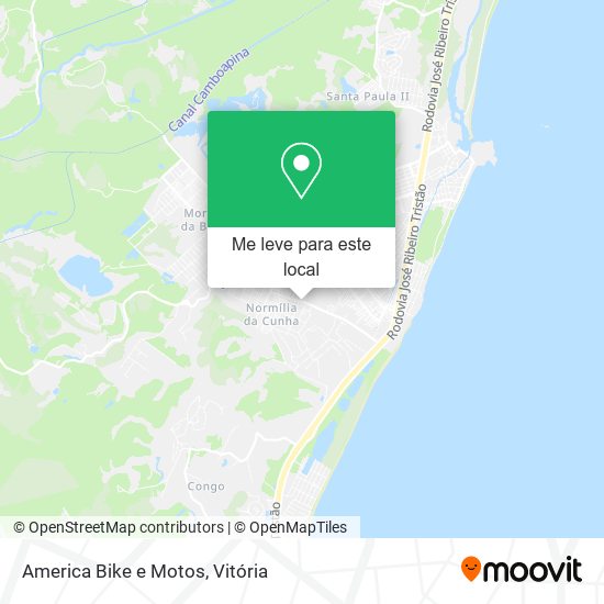 America Bike e Motos mapa