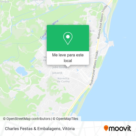 Charles Festas & Embalagens mapa