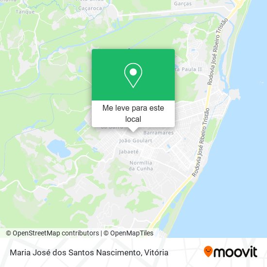 Maria José dos Santos Nascimento mapa