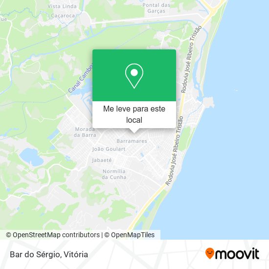 Bar do Sérgio mapa