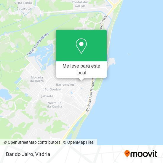 Bar do Jairo mapa