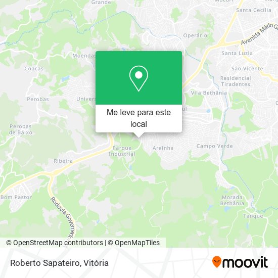 Roberto Sapateiro mapa