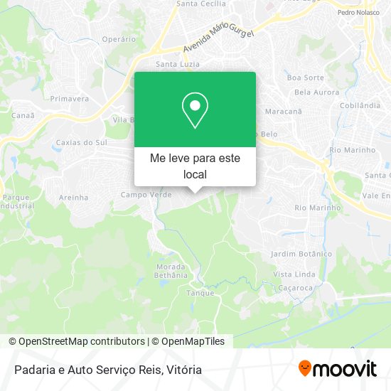 Padaria e Auto Serviço Reis mapa