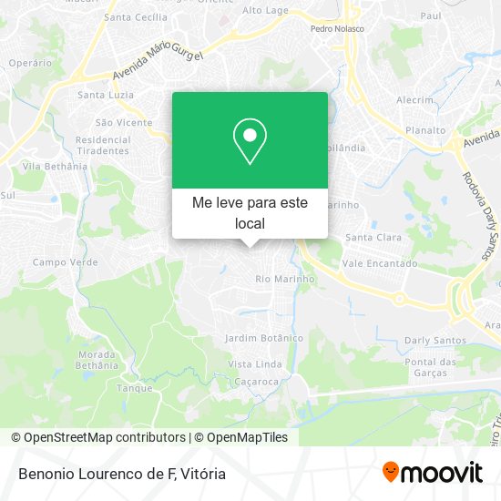 Benonio Lourenco de F mapa