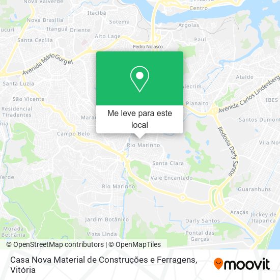 Casa Nova Material de Construções e Ferragens mapa