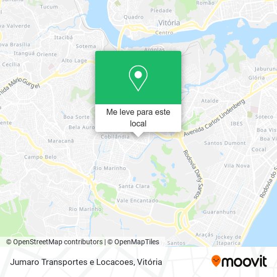 Jumaro Transportes e Locacoes mapa