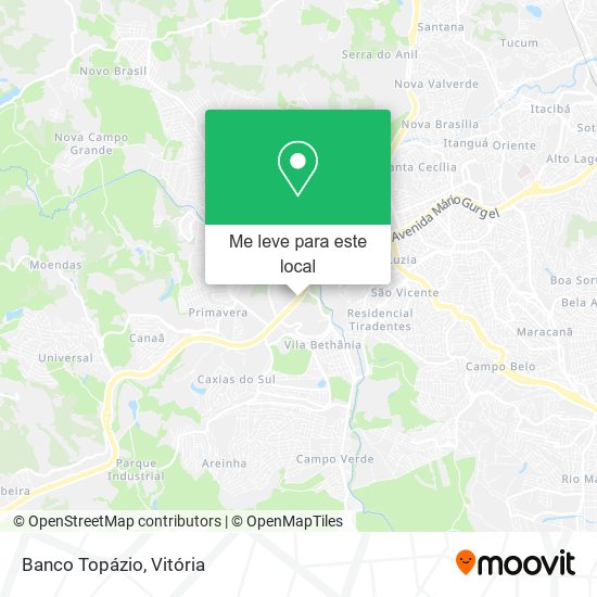 Banco Topázio mapa