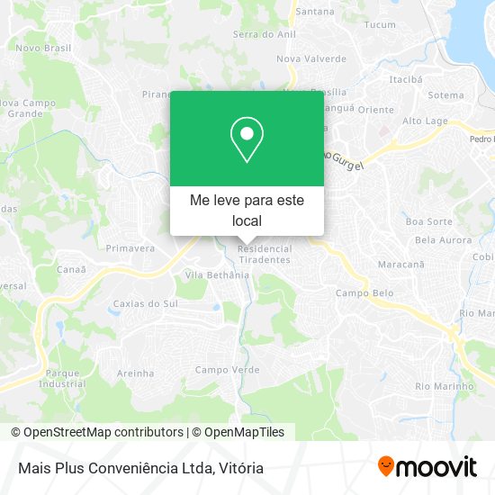Mais Plus Conveniência Ltda mapa