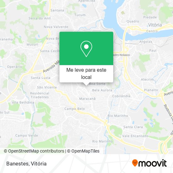 Banestes mapa