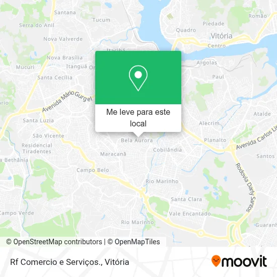 Rf Comercio e Serviços. mapa