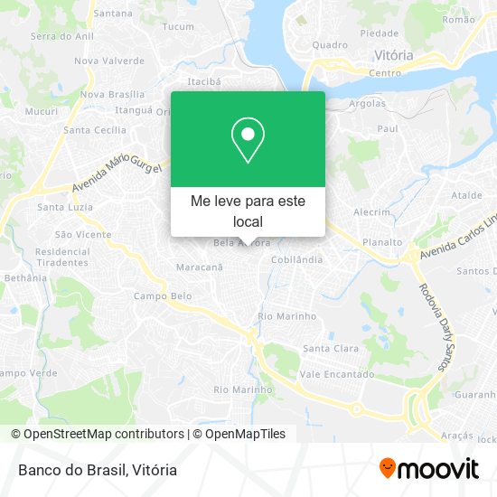 Banco do Brasil mapa