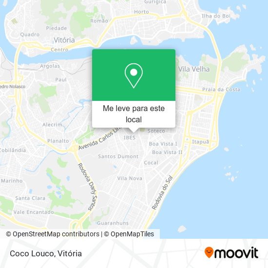 Coco Louco mapa