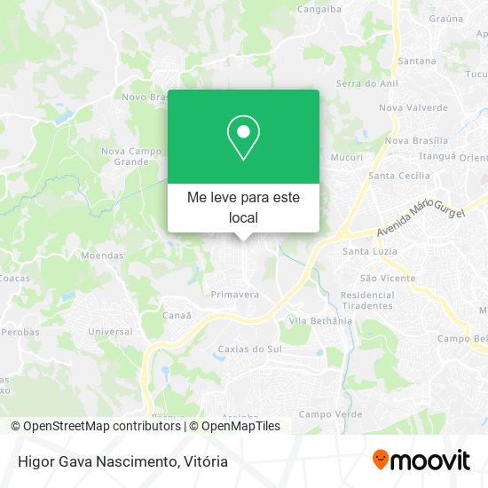 Higor Gava Nascimento mapa