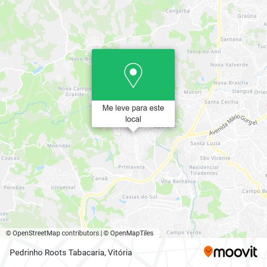 Pedrinho Roots Tabacaria mapa