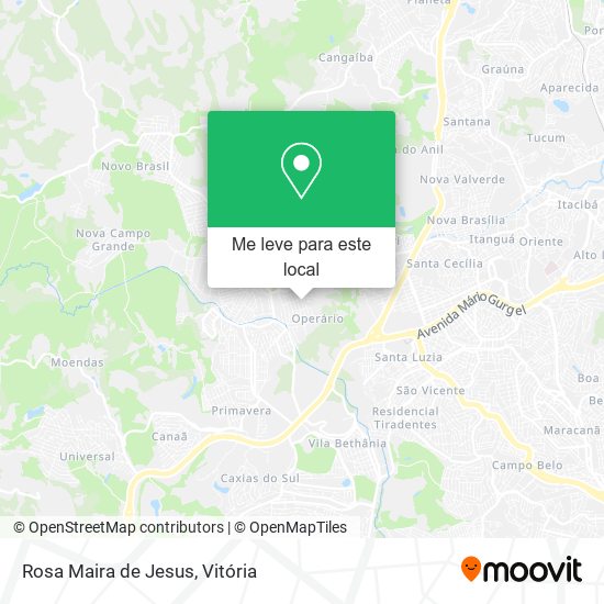 Rosa Maira de Jesus mapa
