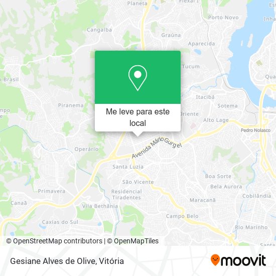 Gesiane Alves de Olive mapa